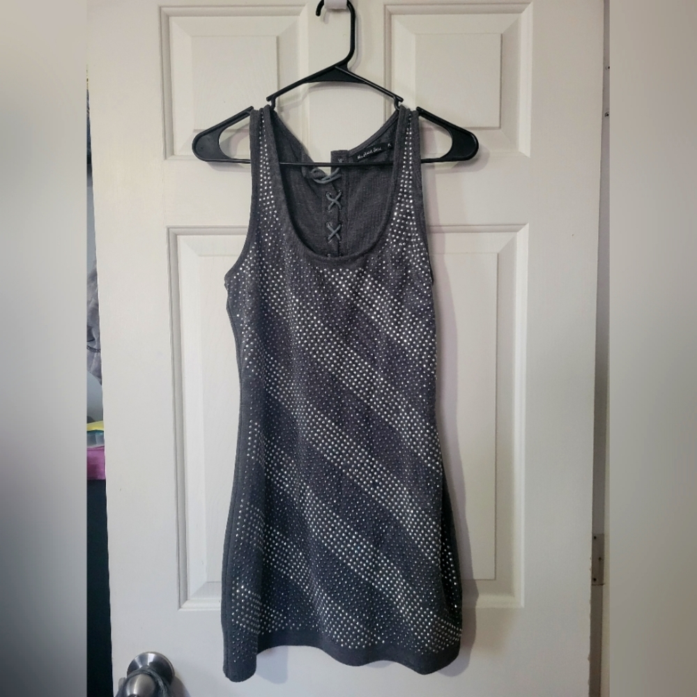 Grey sparkly dress